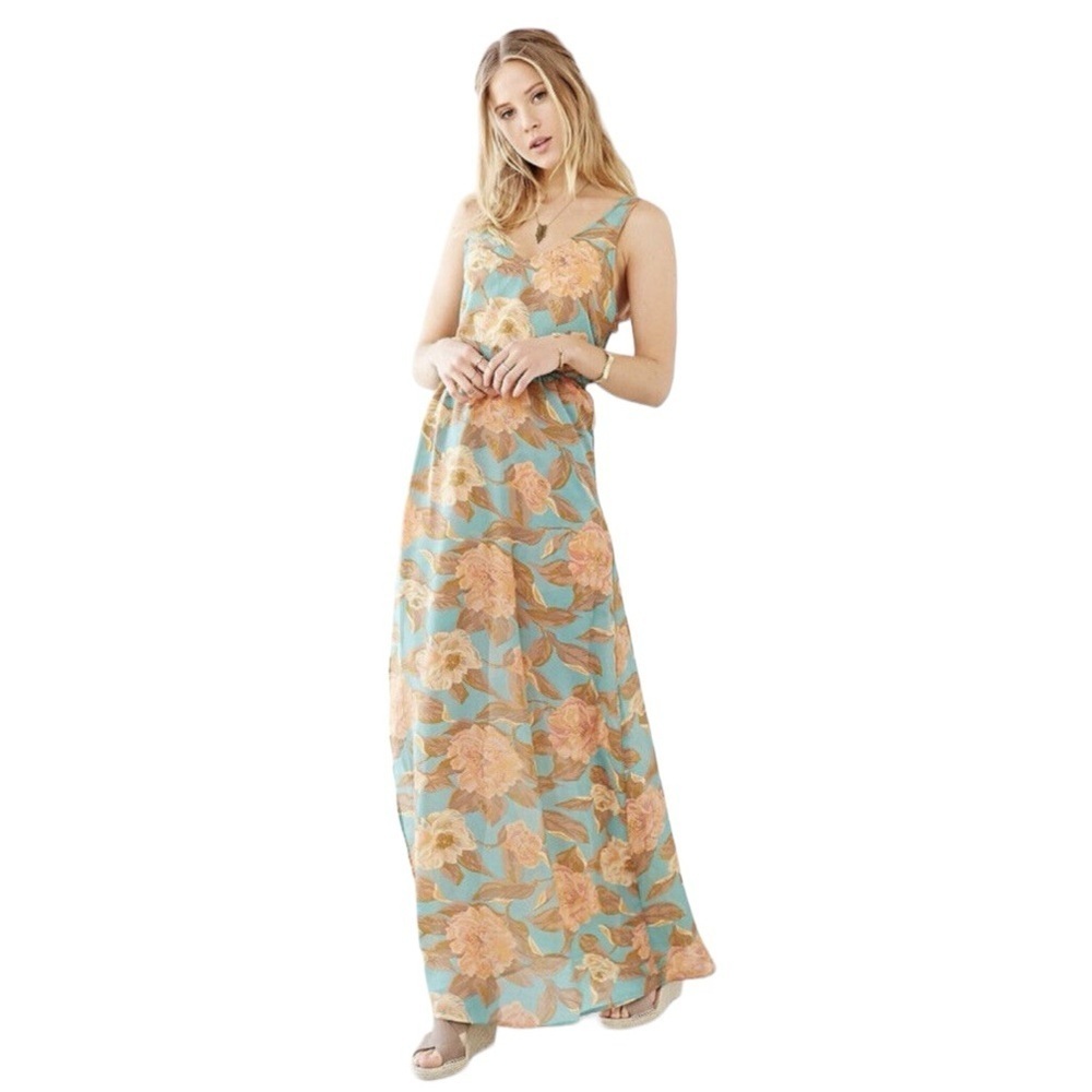 SHOW ME YOUR MUMU Kendall Maxi Dress Anthropologie Size S Small Vacation Party